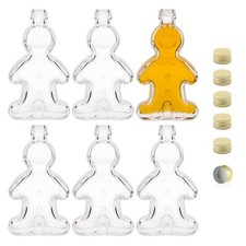 6er Set 50 ml Glasflasche