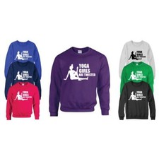 Yoga Mädchen Sind Verdreht Sweatshirt Training Fitness Laufschuhe Zumba Geschenk