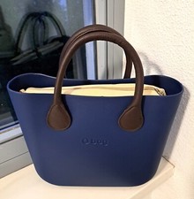 Tolle O Bag - marine blau + braun - super City Style - neu