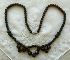 ALTES COLLIER - KETTE - GRANAT