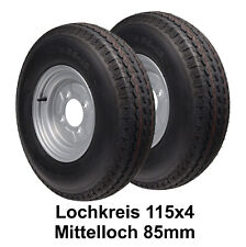 2x Ersatzrad Rad Anhänger 5.00-10 C 79M 145-10 135-10 4x115 französ. Komplettrad