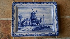 Delft Delfter Blau Wandteller Fritz Lagewaarde Lithografie
