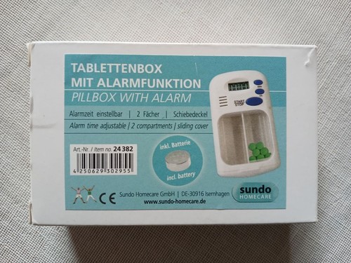 Tablettenbox mit alarmfunktion - tablettenbox,