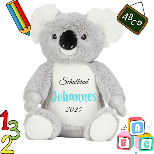 Einschulungs koala mit - einschulungs-koala,