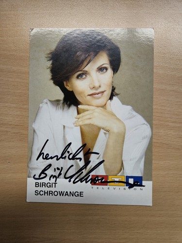 Birgit schrowange autogramm - schrowange,