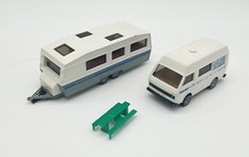 Siku 2518 ,,VW LT 28 Camper mit Caravan,, sehr guter Zustand ,,Siku Super 1:55,,
