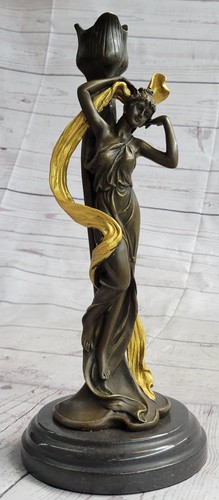 Messingskulptur figur lady - messingskulptur,