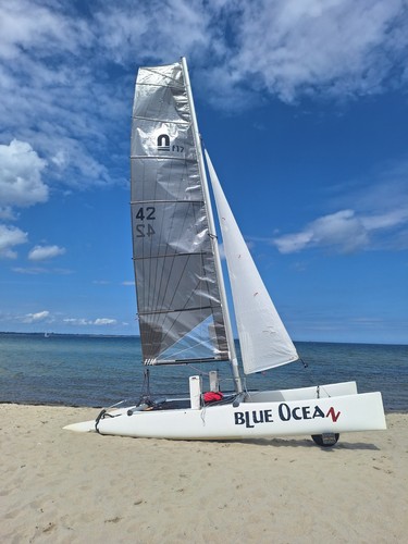 Segelboot katamaran nacra - segelboot,, katamaran,