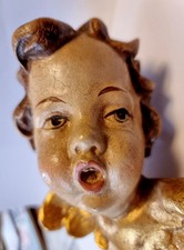 A0392 - Antiker Holz Engel