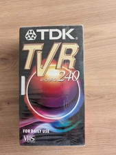 2xVHS Video TDK TVR 240 Videokassetten LEER Eingeschweißt Neu Verpackt Unbenutzt