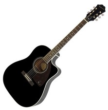B-WARE EPIPHONE AJ-220SCE EB WESTERNGITARRE MIT TONABNEHMER SCHWARZ