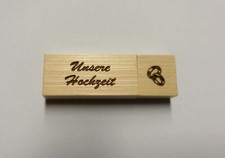 USB Stick Holz Gravur Unsere