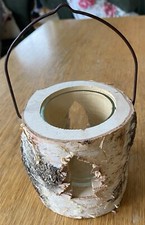 Teelichthalter Holz BAUMSTAMM