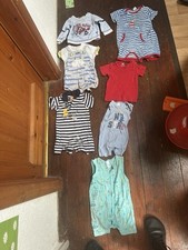 Baby Sommerkleidung Jungen Gr. 74 – 7 Teile im Set Onesuits Alana