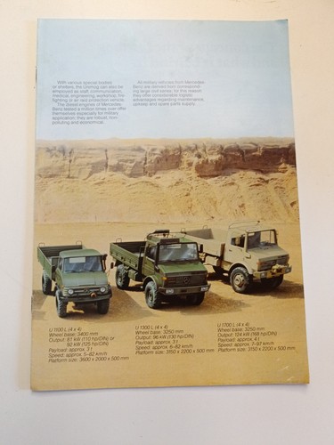 Original prospekt unimog - prospekt,