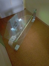 TV-Eck Rack mit Satiniertem Sicherheitsglas TV Regal