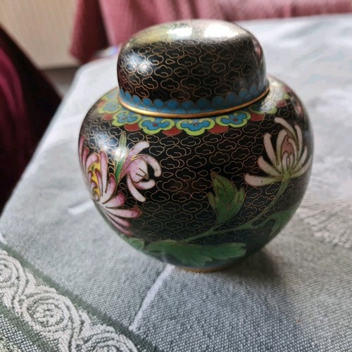 Cloisonné deckeldose - cloisonné,