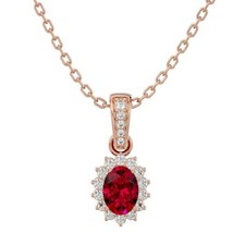 Karat rotgold collier - rotgold, 1
