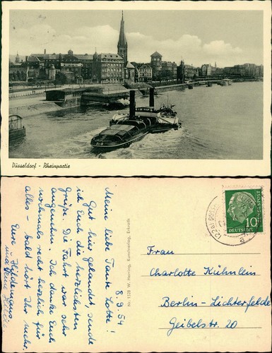 Ansichtskarte düsseldorf - ansichtskarte,