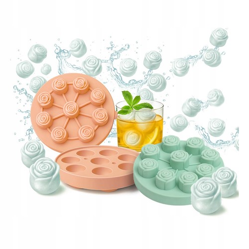 Silikon eiswürfelform rose - silikon-eiswürfelform,