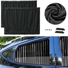 2X Auto Vorhänge KFZ Sonnenschutz Fenster Privatsphäre Sonnenblende UV-Schutz