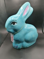 Gartenfigur  " Hase "  Wetterfest 30 cm Lang, 40 cm Hoch Farbe Blau 2,6 Kg