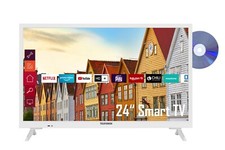 Telefunken XH24K550D-W 24 Zoll Fernseher HD-ready Smart TV Netflix HDR10 DVD