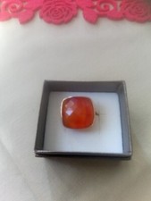 Damen Herren Ring Gelbgold 375  BCI mit grossen Karneol ca.8,8 Gramm Gr.62