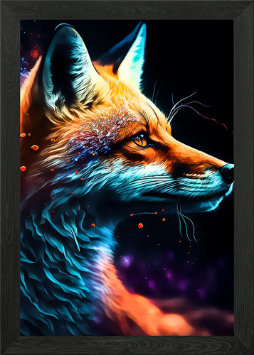 Fuchs gerahmtes wandbild - fuchs,