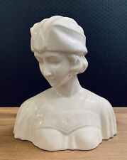 Keramik Skulptur Frau Büste Dame Figur Frauenbüste Lady 25 cm Deko Antik Stil