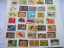 Streichholzetikette , 35 Stück , Sammlung . Posten