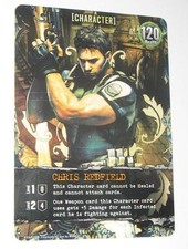 Resident evil Deck Building Game Promo Card Chris Redfield