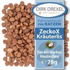 ZeckoX Kräuterlis für Katzen 78g | mit Kräuterextrakten | Kokos & Karde