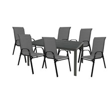 7-tlg. Gartengarnitur Non-Wood