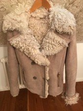 Lammfell Jacke Arma Altrosa