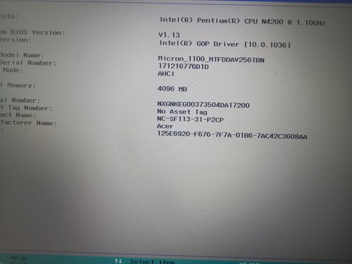 Acer swift 113 31 - 1,, sf-113-31