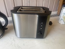 Severin AT 2589 Toaster - Edelstahl gebürstet/Schwarz, 800W