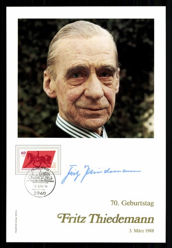 Fritz thiedemann 1918 2000 - thiedemann, 1918-2000
