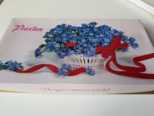 Vintage Piasten Pralinenschachtel  Pappschachtel Leerpackung  Vergissmeinnicht**