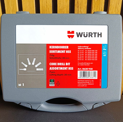 Würth kernbohrer sortiment - würth, kernbohrer-sortiment
