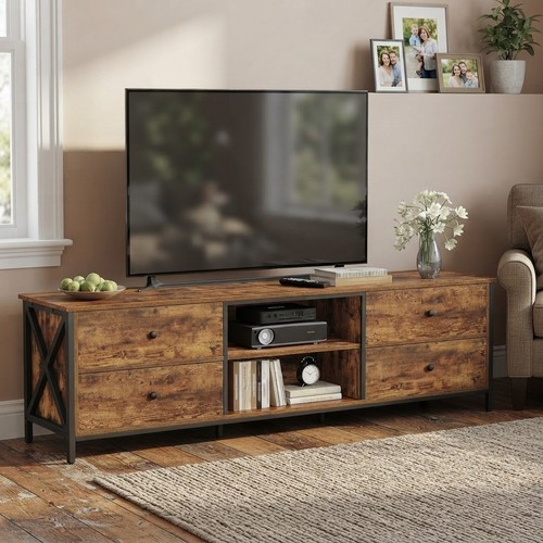 Industrieller schrank mit - industrieller, tv-schrank