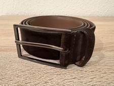 Hugo Boss Calindo Veloursleder-Gürtel I Suede I Gr. 90 I braun I 35 mm I Top !!