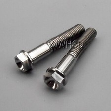 2pcs M8x45mm Titanium Flange