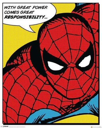 Poster marvel spider man quote - marvel,