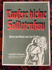 Rarität: Marsch Noten "Tapfere kleine Soldatenfrau" (Carl Sträßer) Top erhalten