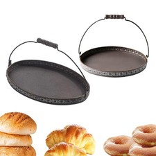 Brottablett, vielseitiges rustikales Retro-Eisentablett für Theke,