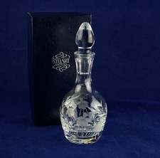 Stuart Kristall KASKADE Miniatur Öl/Essig Dekanter - signiert 1. & verpackt