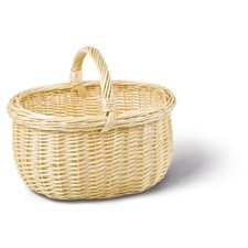 Handkorb oval, hellbraun