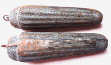 2 alte gebrauchte Gewichte für Schwarzwalduhren Wanduhren 806/754 Gramm