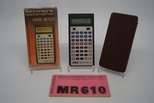 [13086] DDR RFT Schulrechner Taschenrechner MR610 mit Hülle 80er